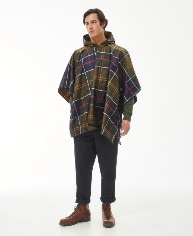 Cape Barbour Tartan Poncho Showerproof Hombre Classic Tartan Mexico | M0P34259