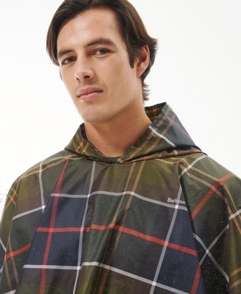 Cape Barbour Tartan Poncho Showerproof Hombre Classic Tartan Mexico | M0P34259