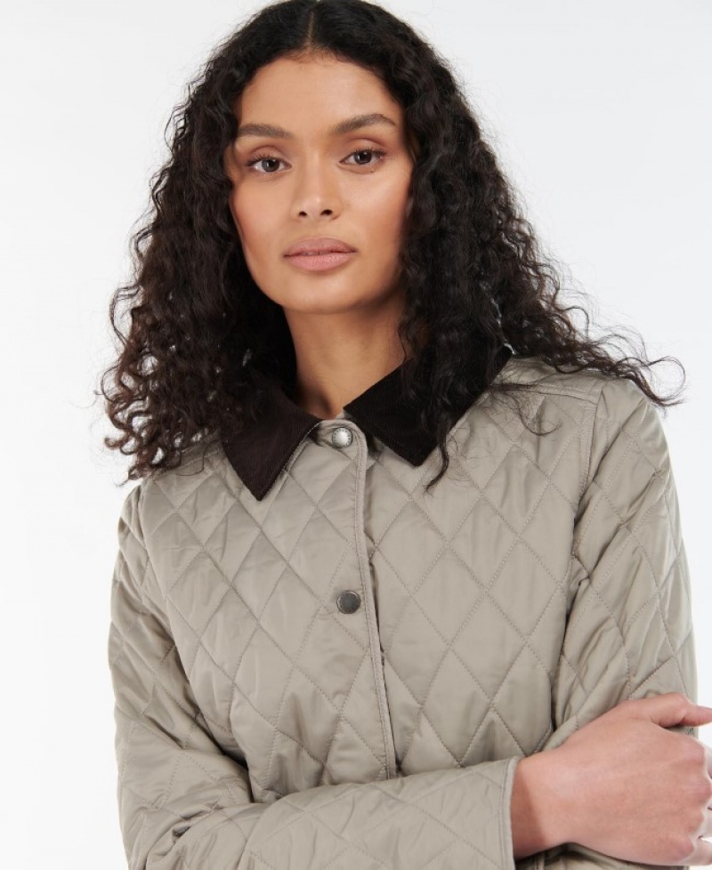 Chaqueta Acolchada Barbour Annandale Mujer Beige Mexico | R2Z03975