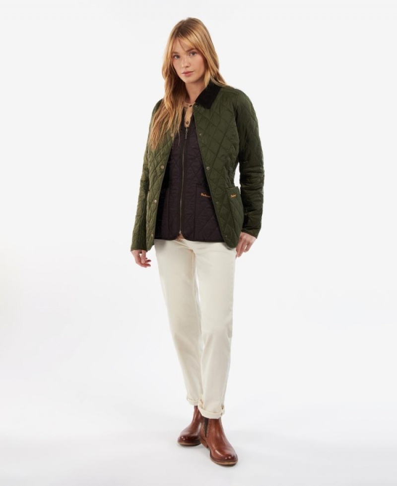 Chaqueta Acolchada Barbour Annandale Mujer Verde Oliva Mexico | J0G89911