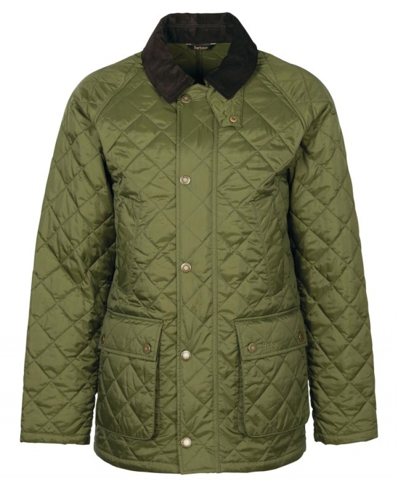 Chaqueta Acolchada Barbour Ashby Hombre Verdes Mexico | C0J73076