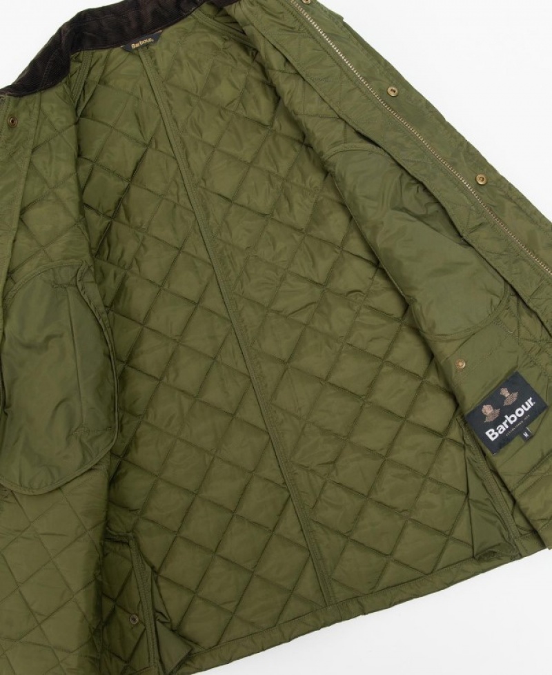 Chaqueta Acolchada Barbour Ashby Hombre Verdes Mexico | C0J73076