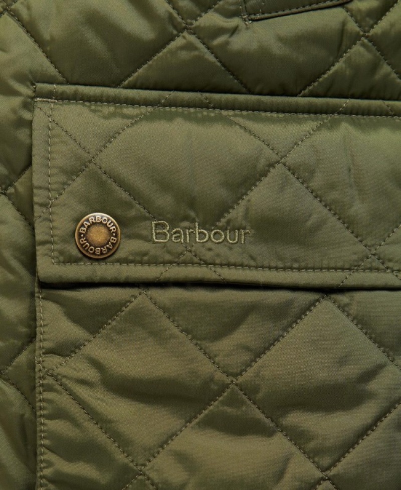 Chaqueta Acolchada Barbour Ashby Hombre Verdes Mexico | C0J73076