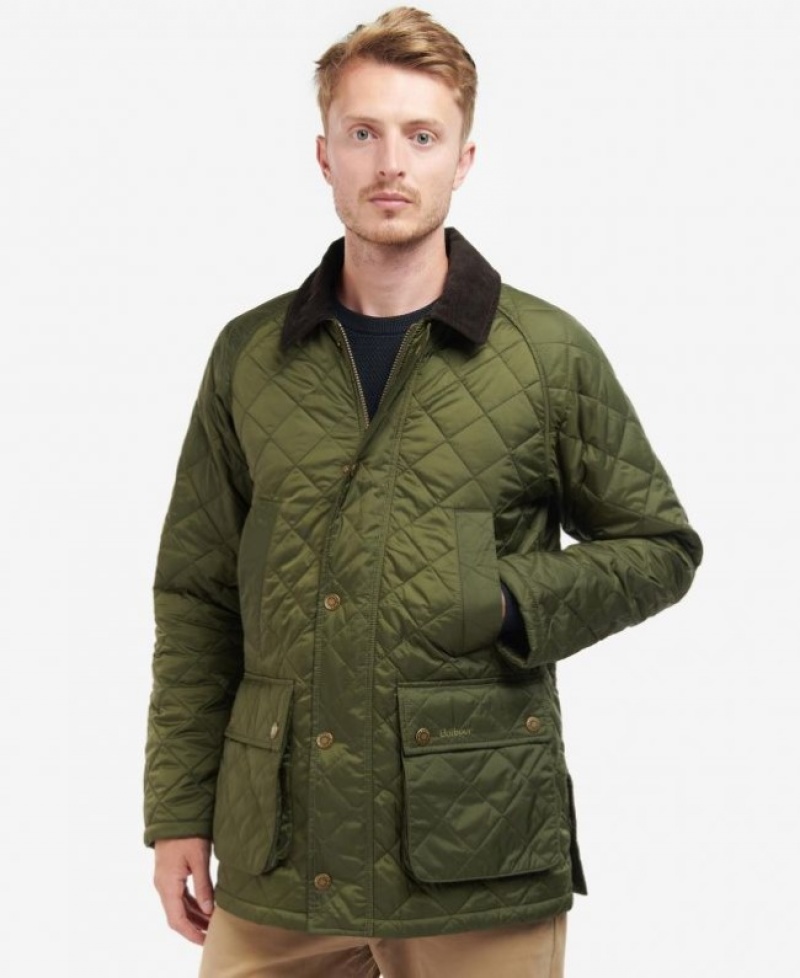 Chaqueta Acolchada Barbour Ashby Hombre Verdes Mexico | C0J73076