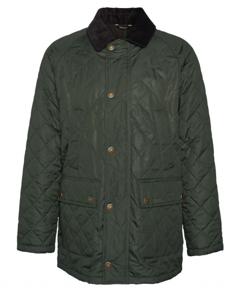 Chaqueta Acolchada Barbour Ashby Polar Hombre Verdes Mexico | O2B61143