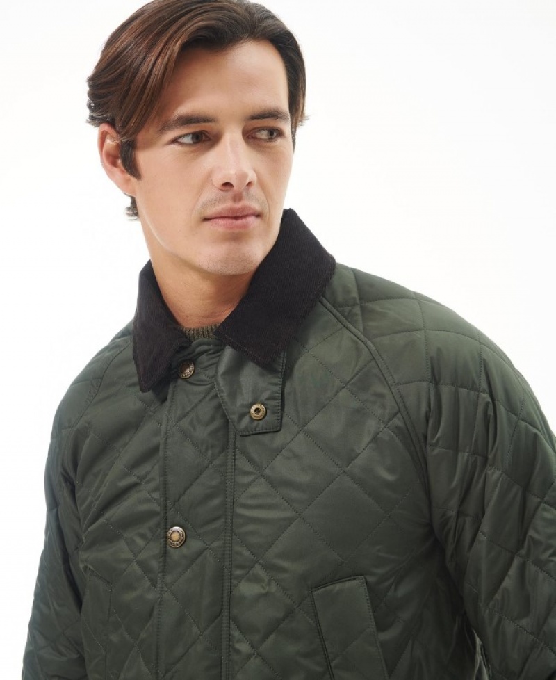 Chaqueta Acolchada Barbour Ashby Polar Hombre Verdes Mexico | O2B61143