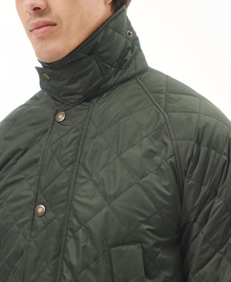 Chaqueta Acolchada Barbour Ashby Polar Hombre Verdes Mexico | O2B61143