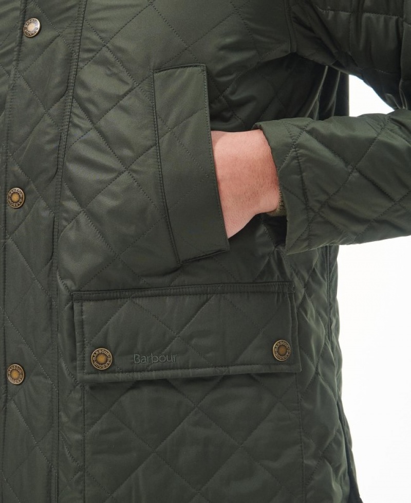 Chaqueta Acolchada Barbour Ashby Polar Hombre Verdes Mexico | O2B61143