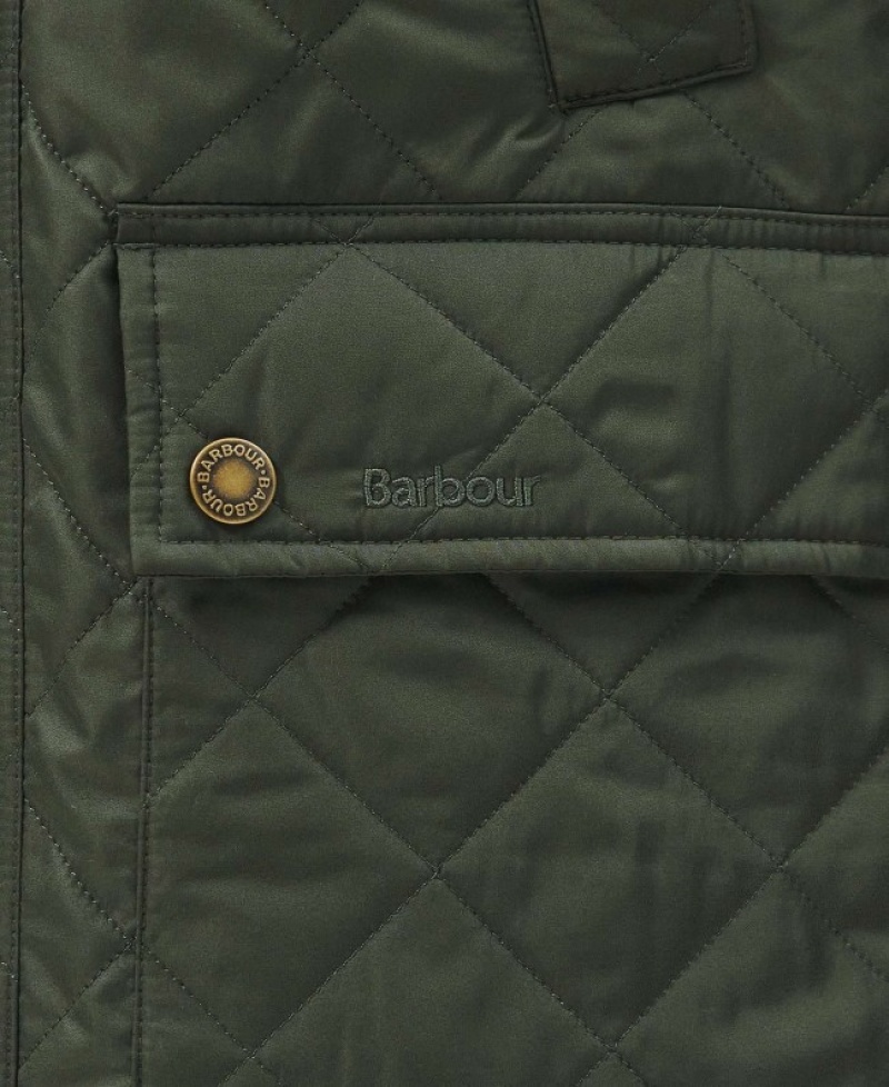 Chaqueta Acolchada Barbour Ashby Polar Hombre Verdes Mexico | O2B61143