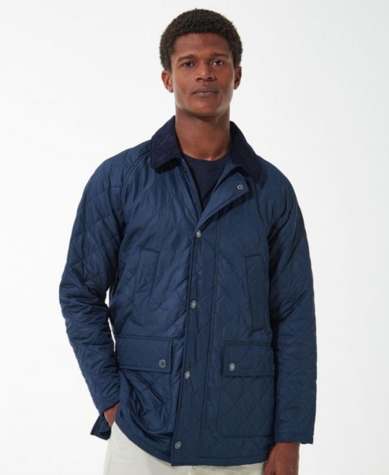 Chaqueta Acolchada Barbour Ashby Polar Hombre Azul Marino Mexico | R0Q52241