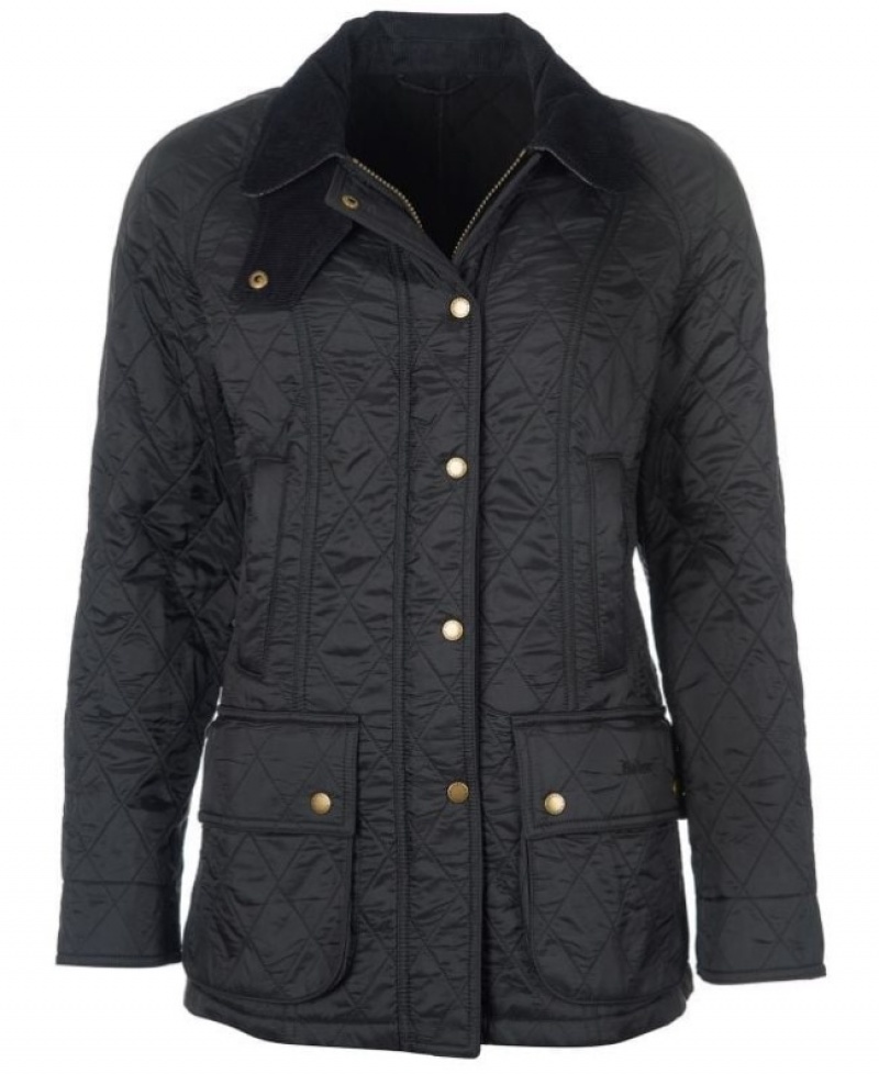 Chaqueta Acolchada Barbour Beadnell Polar Mujer Black/Black Mexico | G4X39540