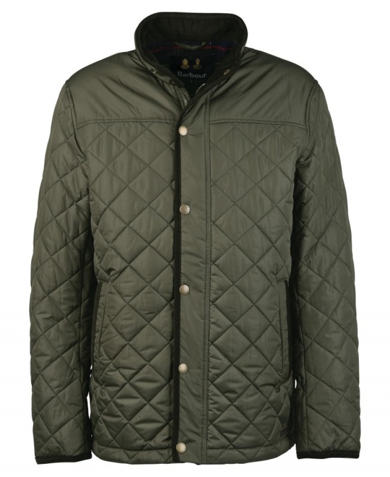 Chaqueta Acolchada Barbour Brendon Hombre Verde Oliva Mexico | P4A47158