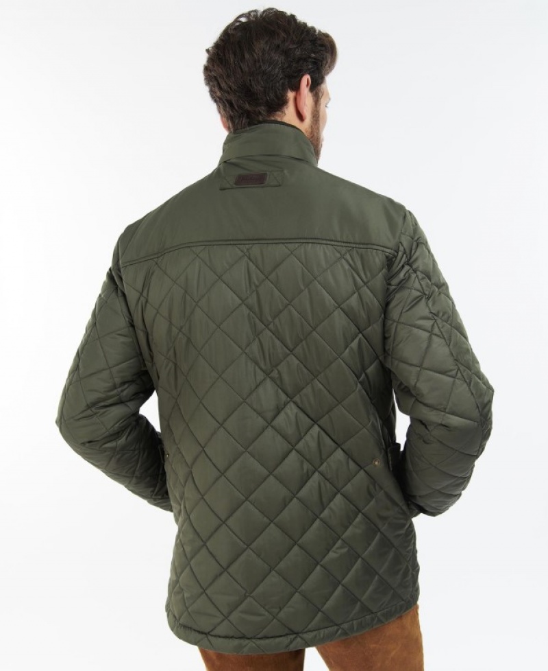 Chaqueta Acolchada Barbour Brendon Hombre Verde Oliva Mexico | P4A47158