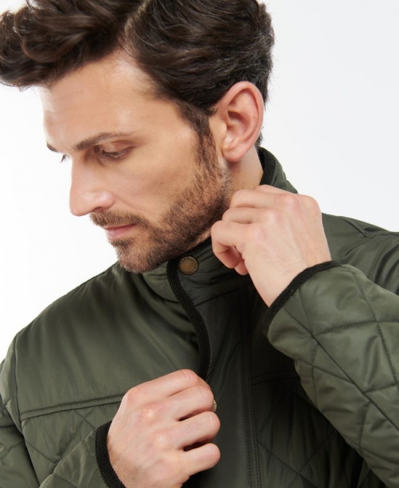 Chaqueta Acolchada Barbour Brendon Hombre Verde Oliva Mexico | P4A47158