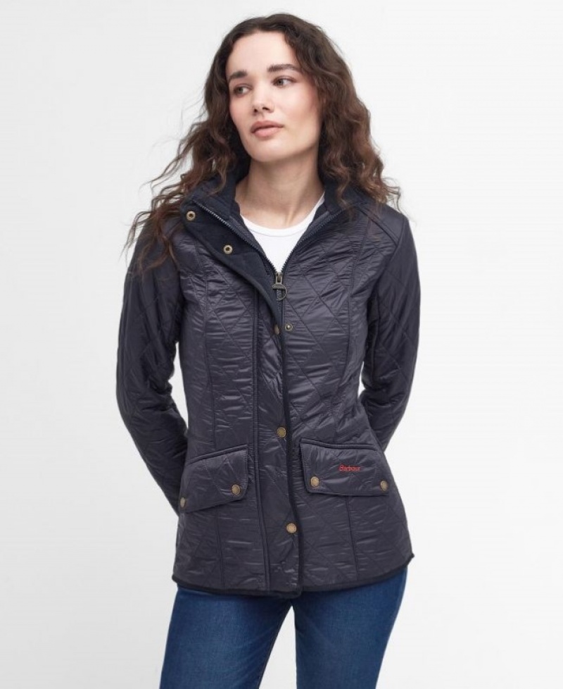 Chaqueta Acolchada Barbour Cavalry Polar Mujer Azul Marino Mexico | D6W88159