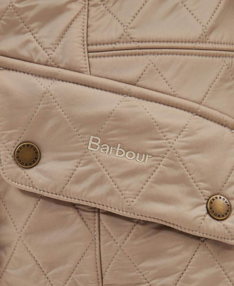 Chaqueta Acolchada Barbour Cavalry Polar Mujer Beige Mexico | B6S56379