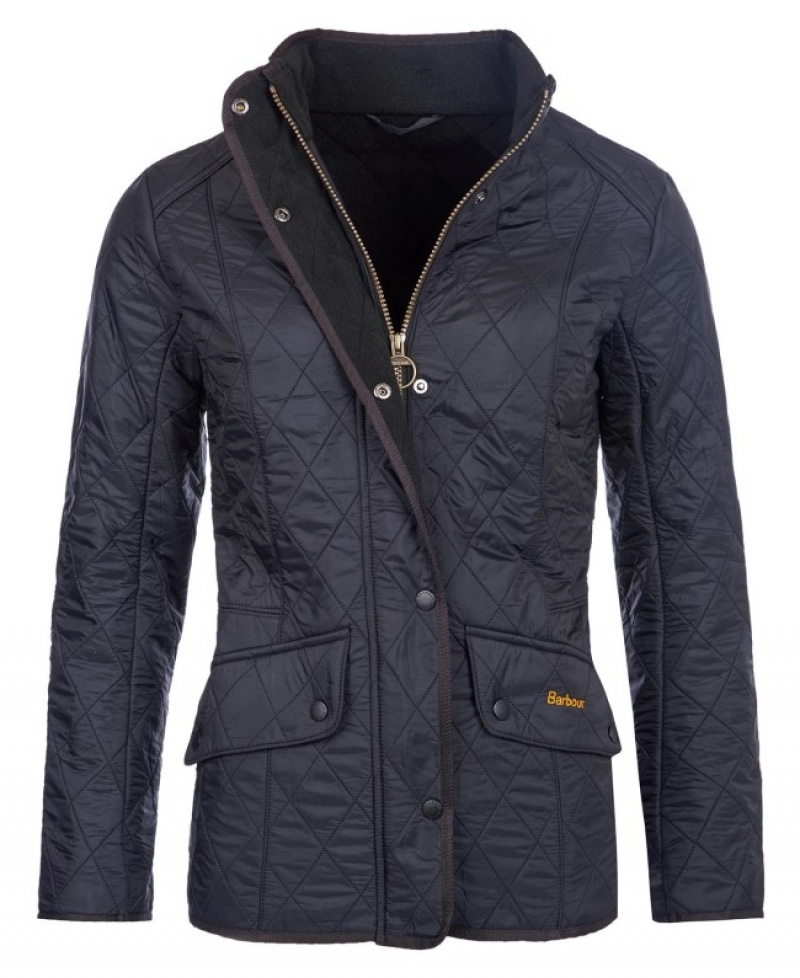 Chaqueta Acolchada Barbour Cavalry Polar Mujer Negros Mexico | K9D43161