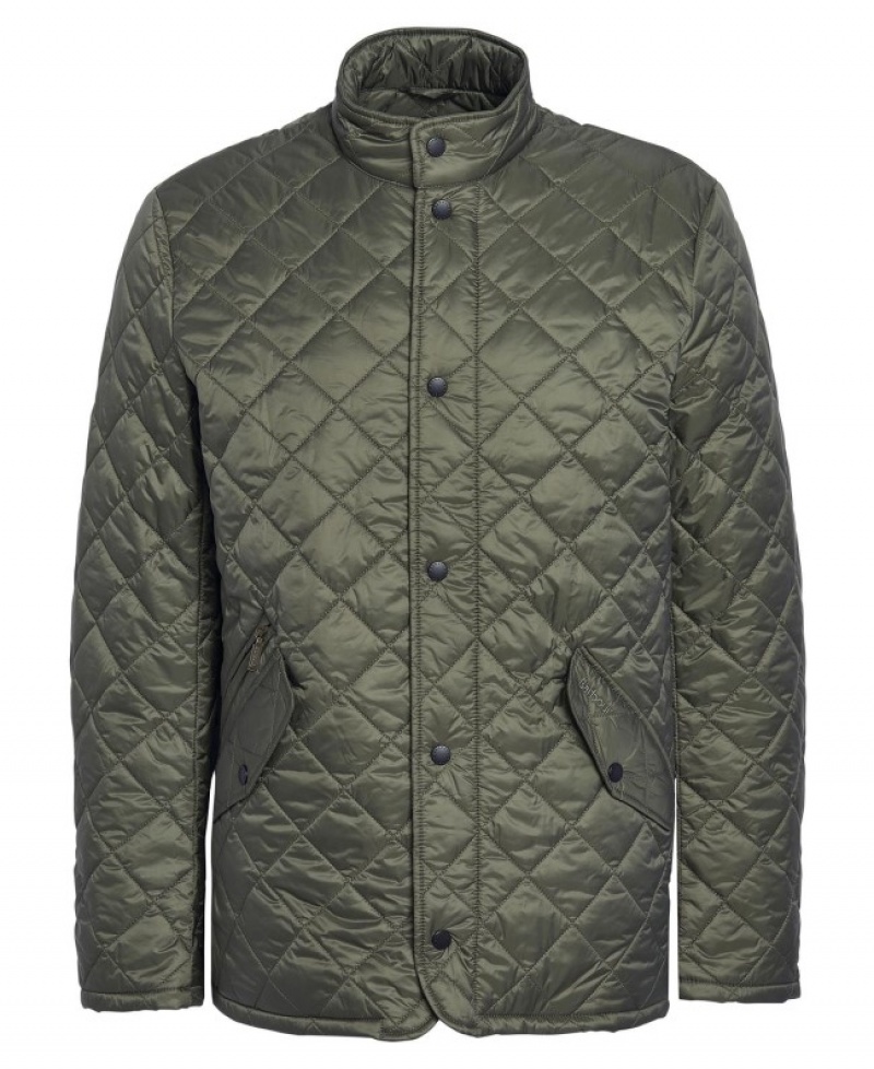 Chaqueta Acolchada Barbour Flyweight Chelsea Hombre Verdes Mexico | L8V39287