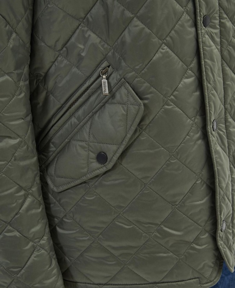 Chaqueta Acolchada Barbour Flyweight Chelsea Hombre Verdes Mexico | L8V39287