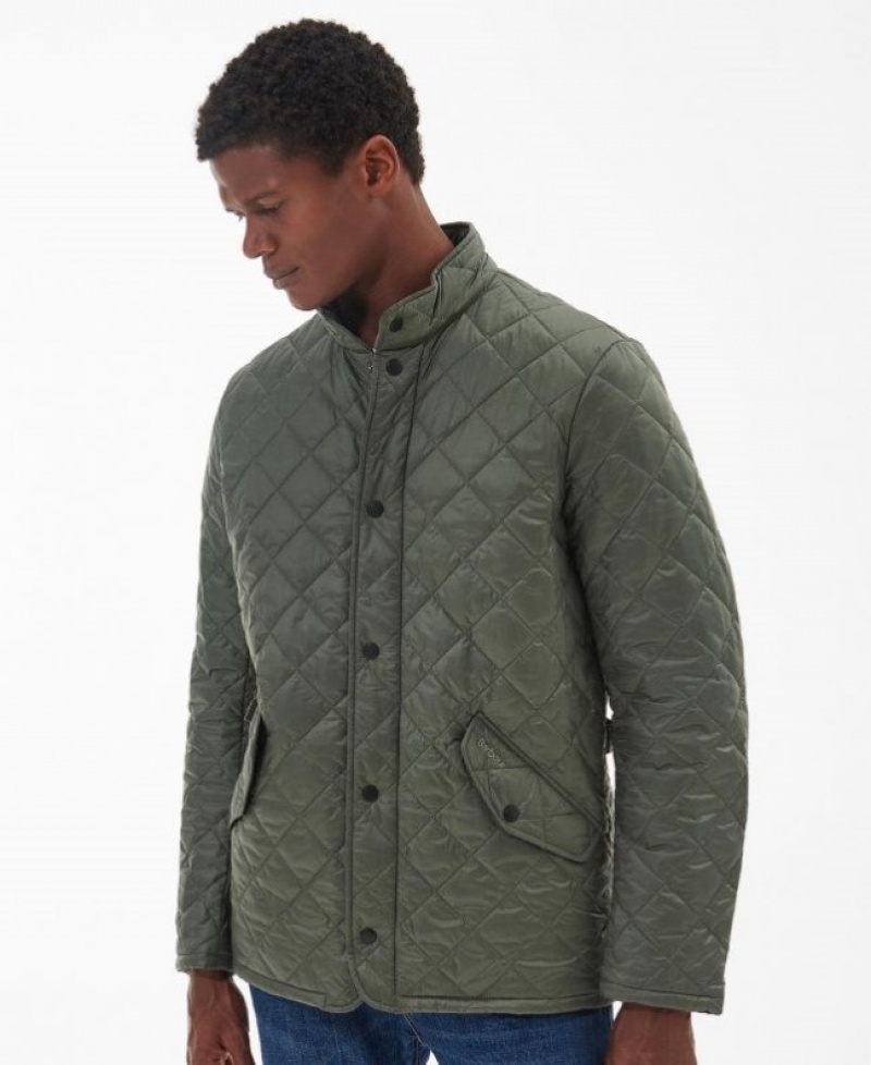 Chaqueta Acolchada Barbour Flyweight Chelsea Hombre Verdes Mexico | L8V39287