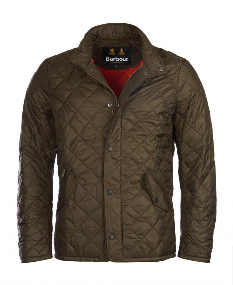 Chaqueta Acolchada Barbour Flyweight Chelsea Hombre Verde Oliva Mexico | W4S84144