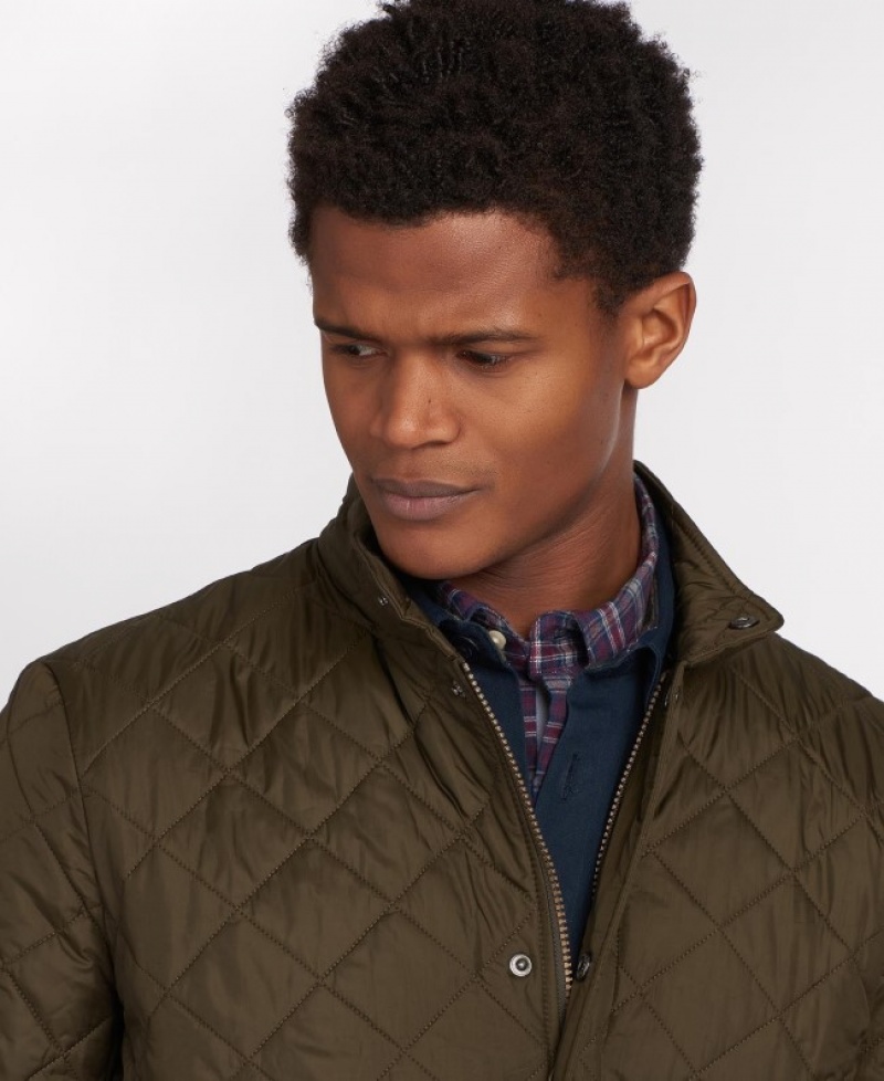 Chaqueta Acolchada Barbour Flyweight Chelsea Hombre Verde Oliva Mexico | W4S84144