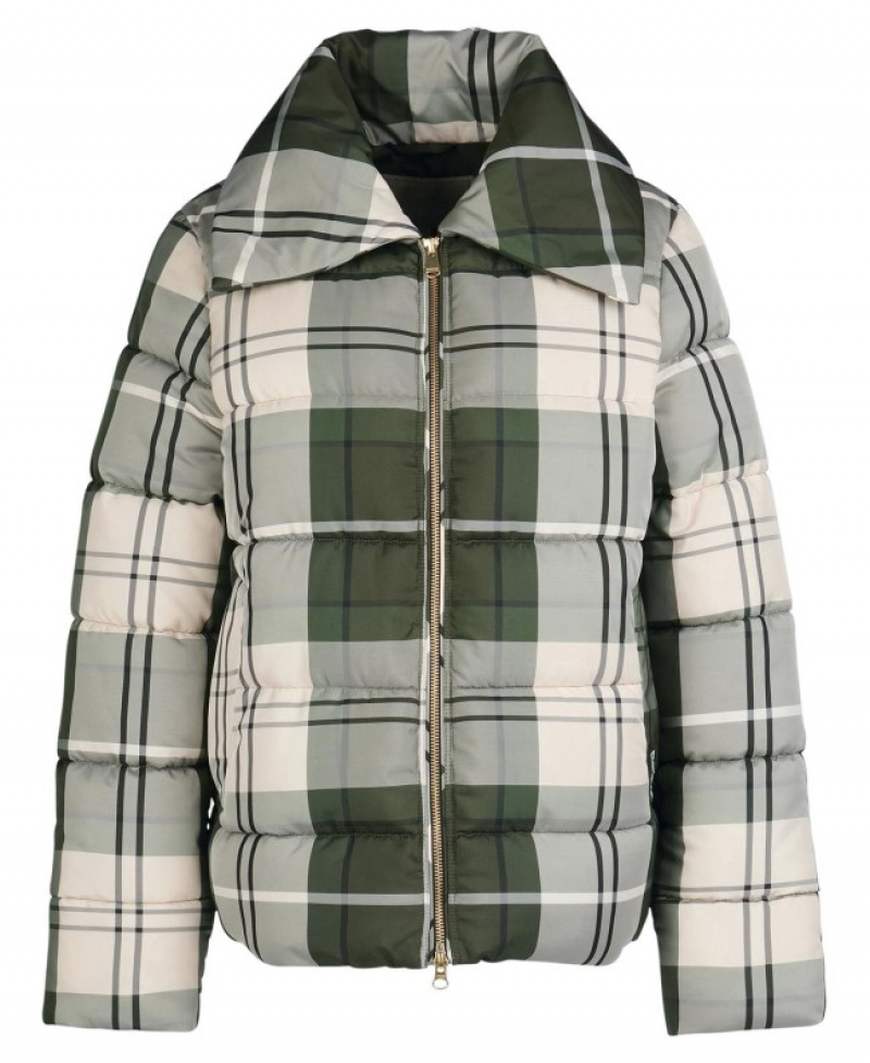 Chaqueta Acolchada Barbour Germain Mujer Verdes Mexico | O3R77583