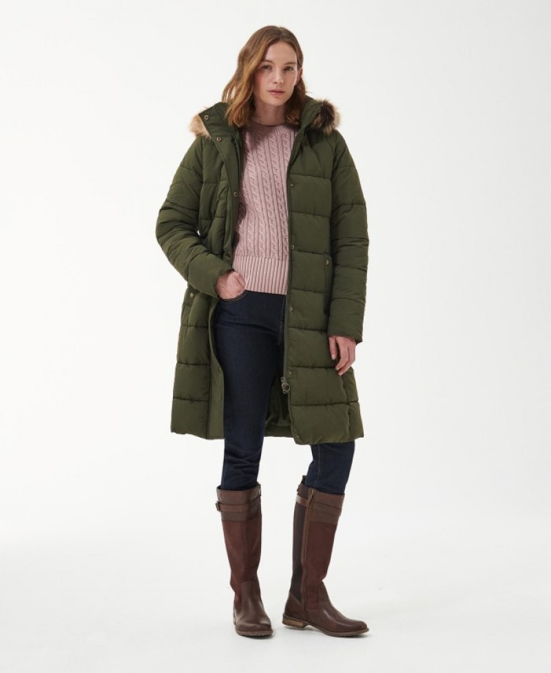 Chaqueta Acolchada Barbour Grayling Mujer Verdes Mexico | U1V28379