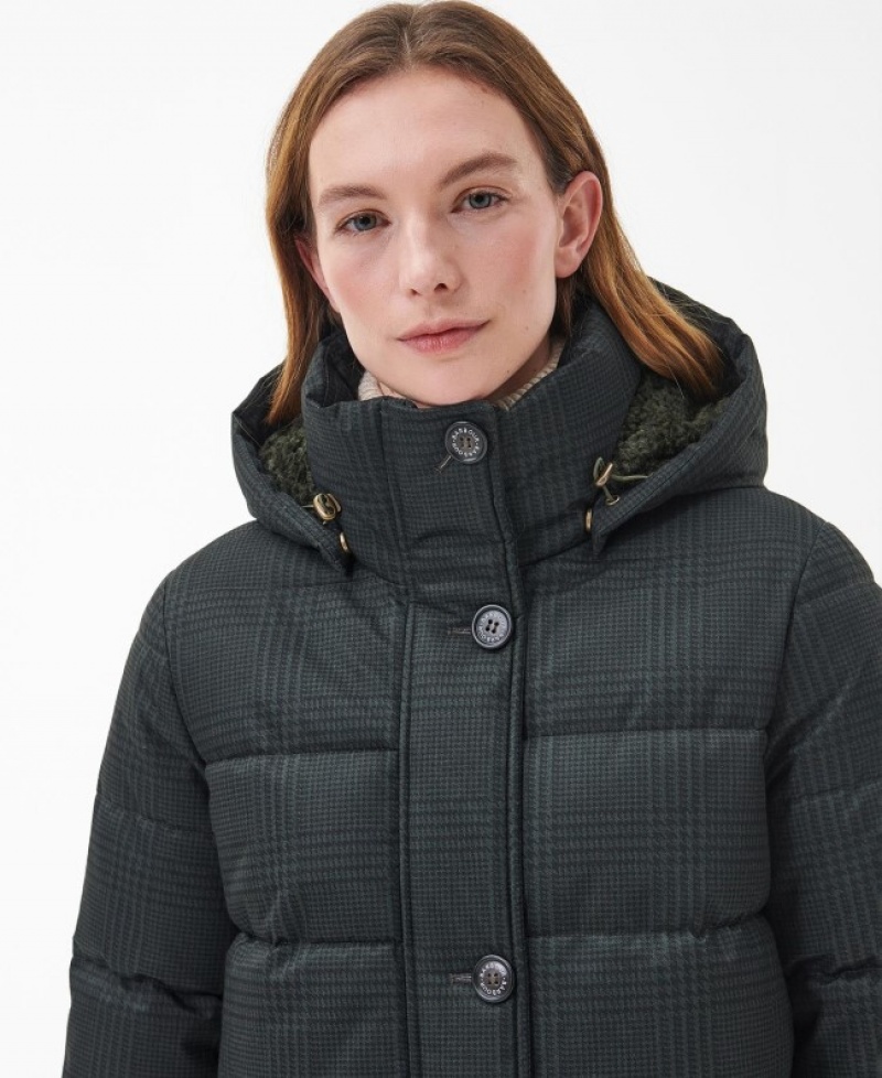 Chaqueta Acolchada Barbour Herring Mujer Verdes Mexico | J8V17474