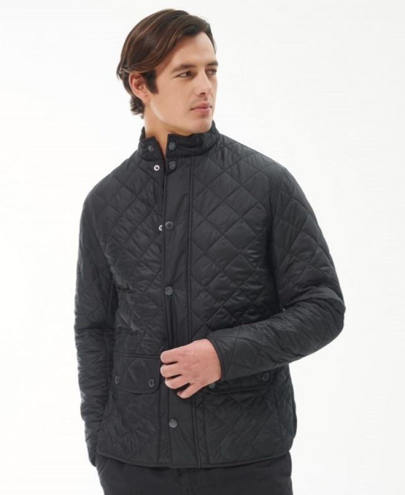 Chaqueta Acolchada Barbour Lowerdale Hombre Negros Mexico | Z5H11927