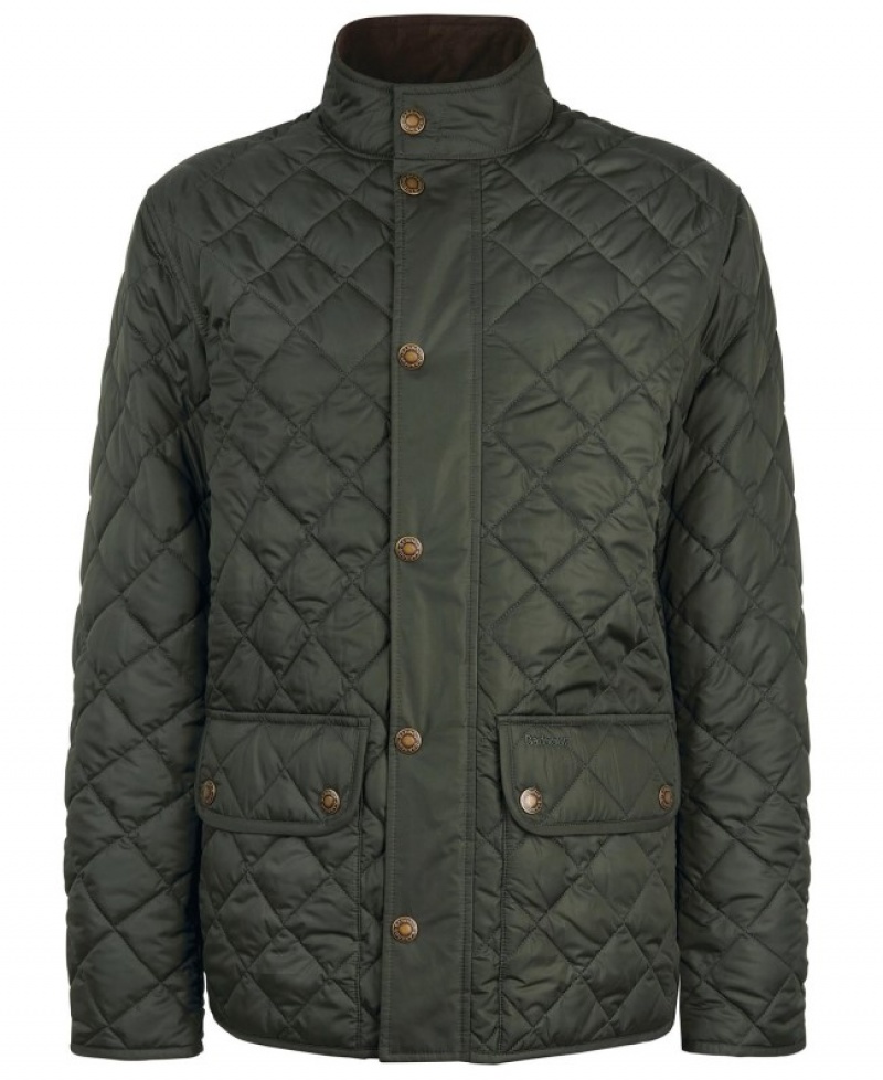 Chaqueta Acolchada Barbour Lowerdale Hombre Verdes Mexico | F8I55139