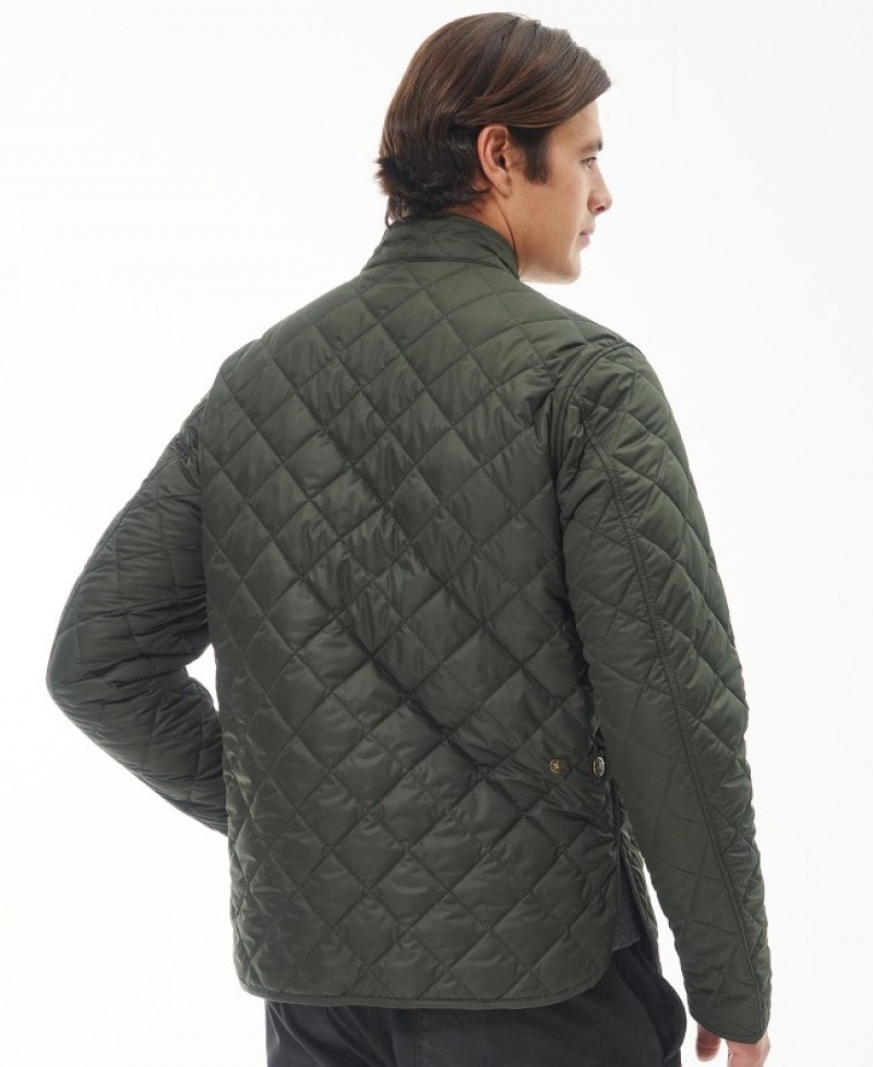 Chaqueta Acolchada Barbour Lowerdale Hombre Verdes Mexico | F8I55139