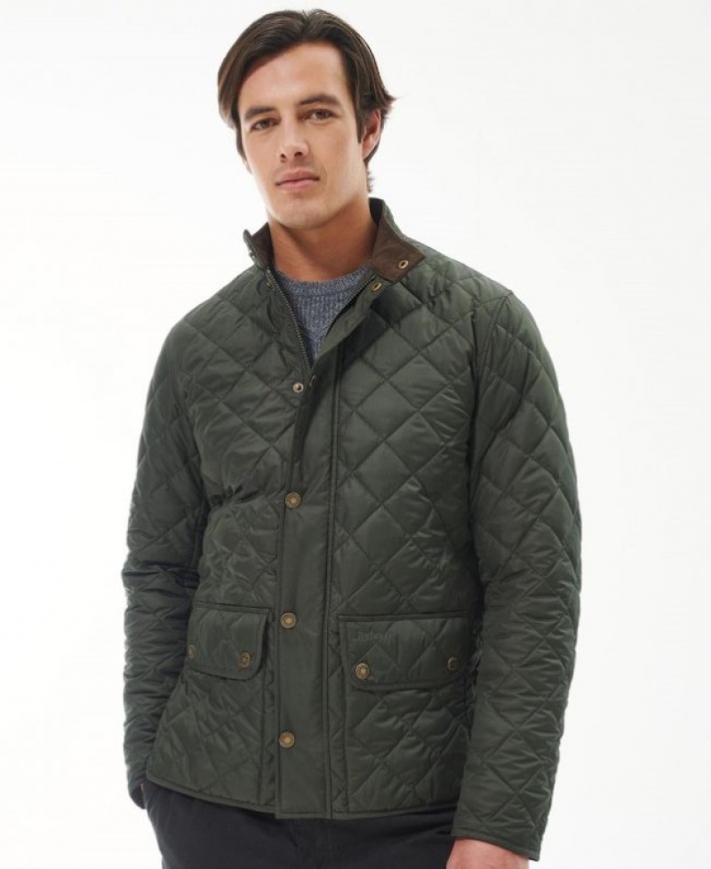 Chaqueta Acolchada Barbour Lowerdale Hombre Verdes Mexico | F8I55139