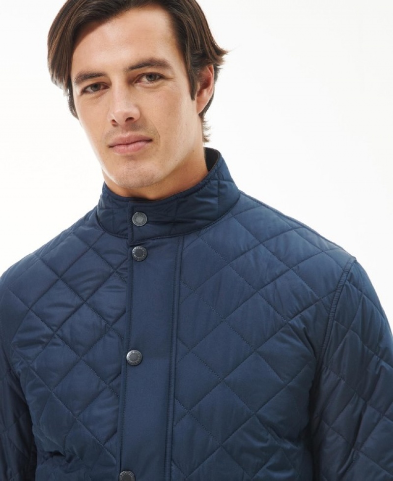 Chaqueta Acolchada Barbour Lowerdale Hombre Azul Marino Mexico | F0Q63692