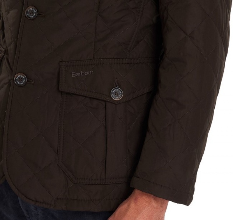 Chaqueta Acolchada Barbour Lutz Hombre Verde Oliva Mexico | P6T98752