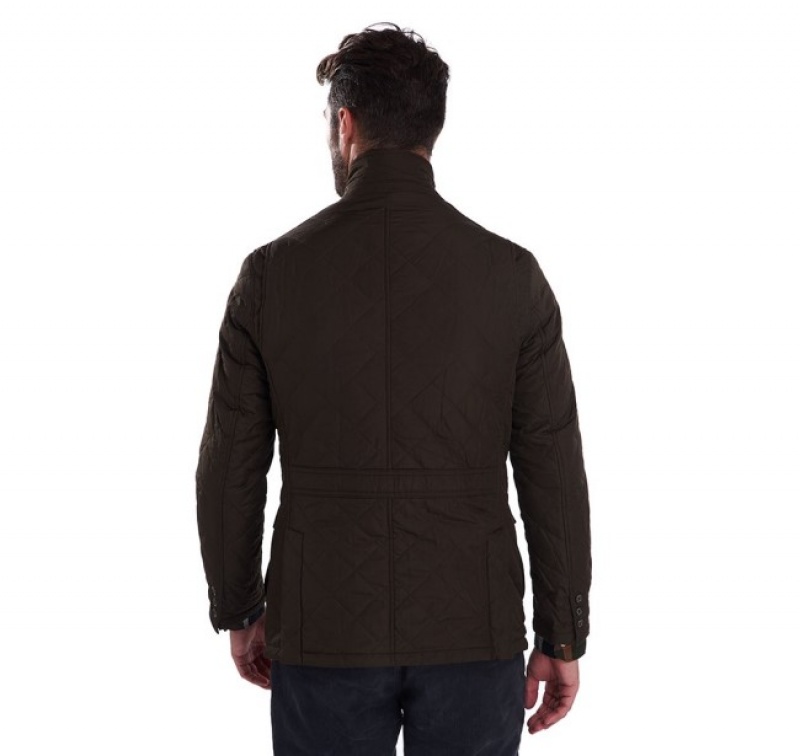 Chaqueta Acolchada Barbour Lutz Hombre Verde Oliva Mexico | P6T98752