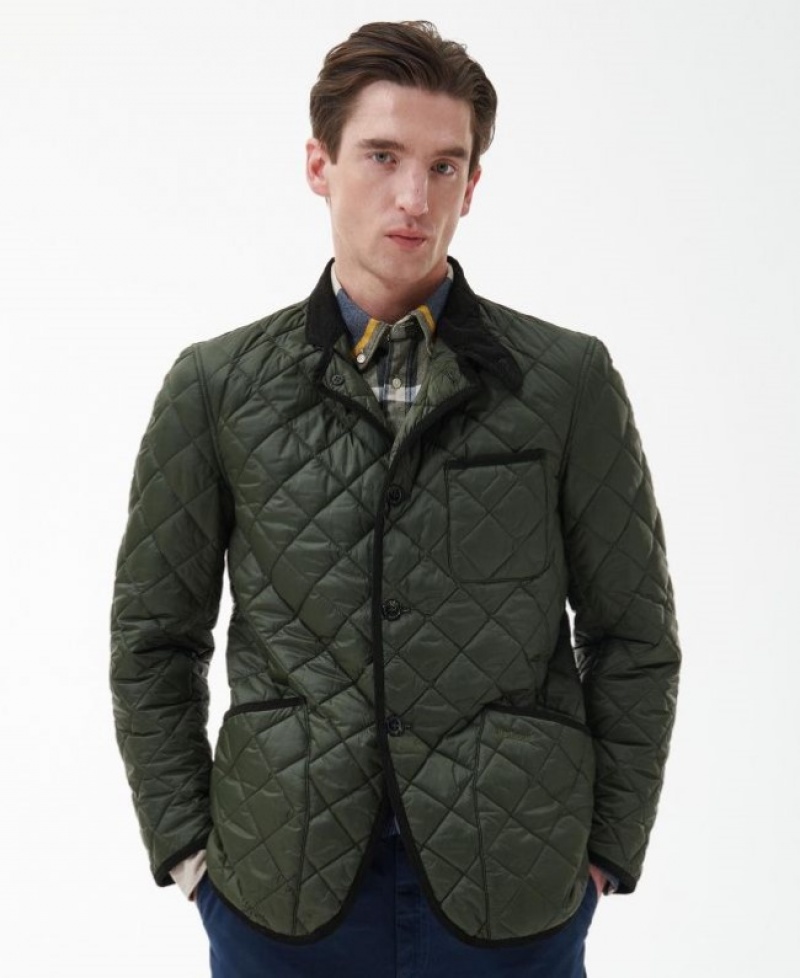 Chaqueta Acolchada Barbour Modern Liddesdale Hombre Verdes Mexico | C2V48998