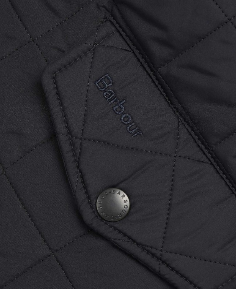 Chaqueta Acolchada Barbour Powell Hombre Azul Marino Mexico | C2C62991