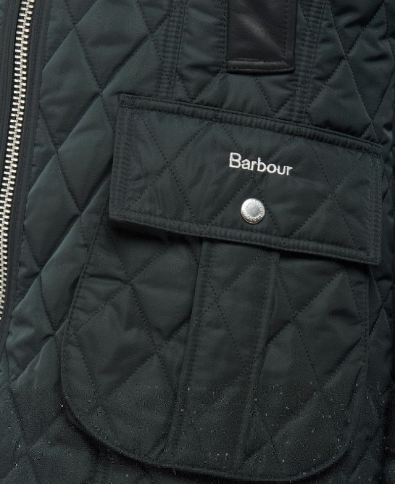 Chaqueta Acolchada Barbour Premium Beadnell Mujer Negros Mexico | Z5Y78487