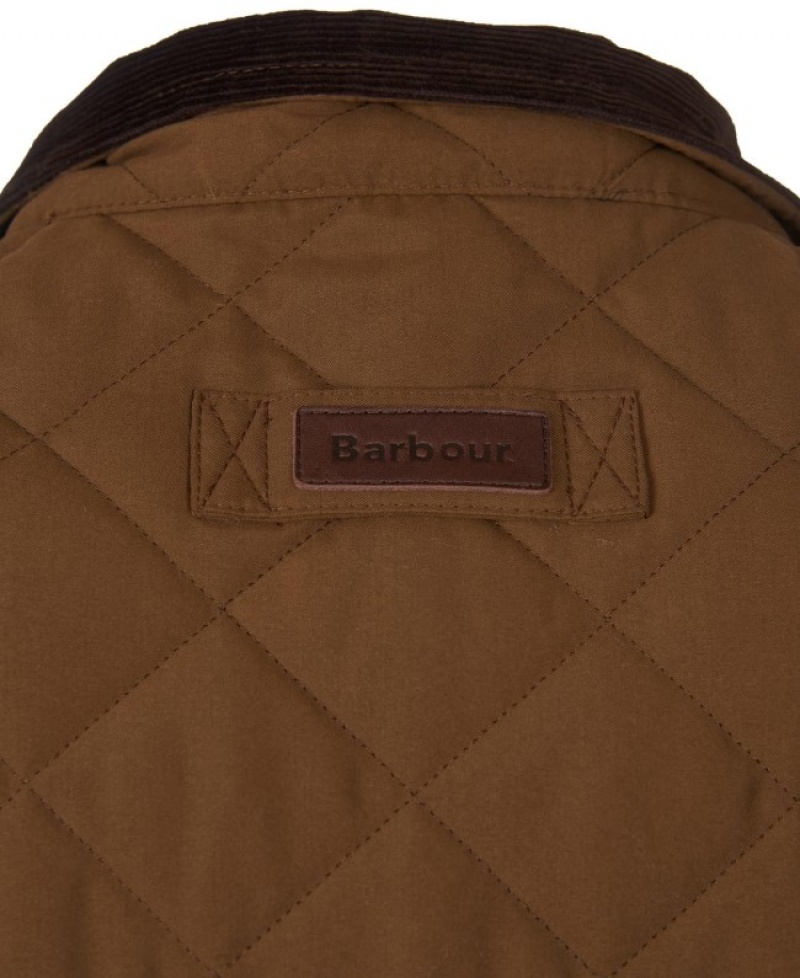 Chaqueta Acolchada Barbour Shoveler Hombre Beige Mexico | I6F84262