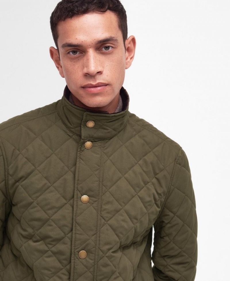 Chaqueta Acolchada Barbour Shoveler Hombre Verdes Mexico | N7Y37115