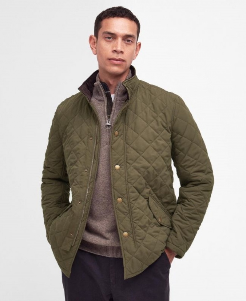 Chaqueta Acolchada Barbour Shoveler Hombre Verdes Mexico | N7Y37115