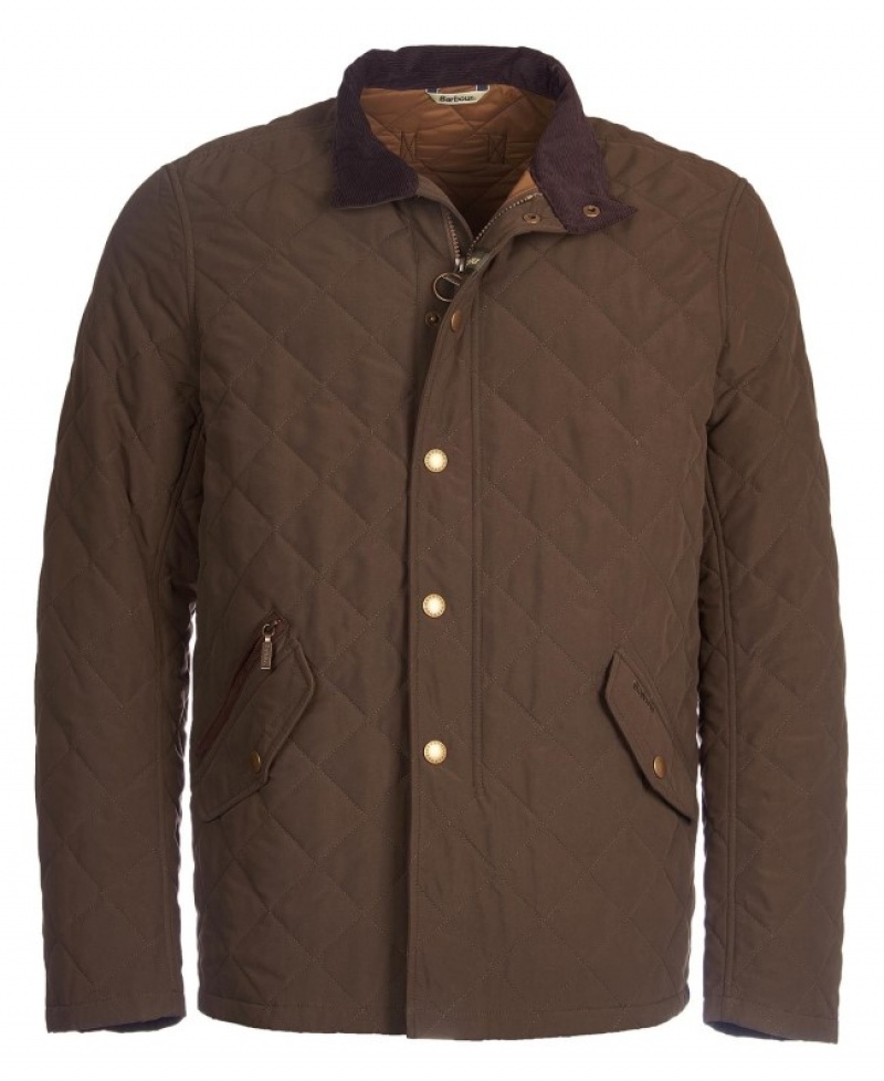 Chaqueta Acolchada Barbour Shoveler Hombre Verdes Mexico | N8V91746