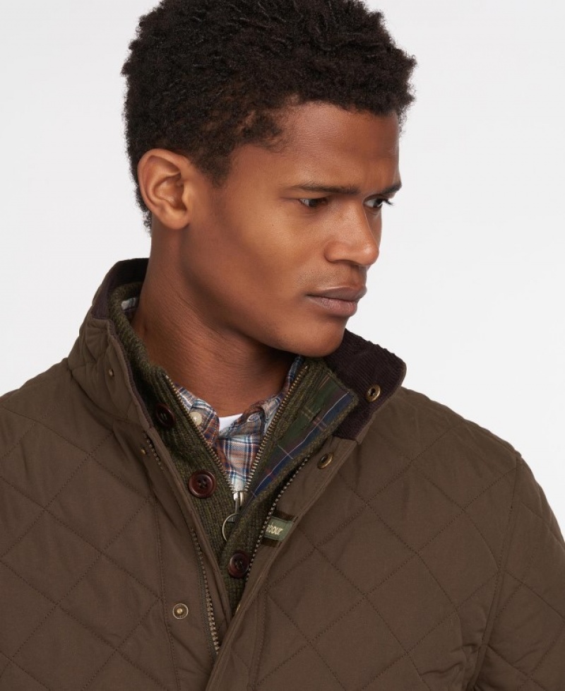 Chaqueta Acolchada Barbour Shoveler Hombre Verdes Mexico | N8V91746