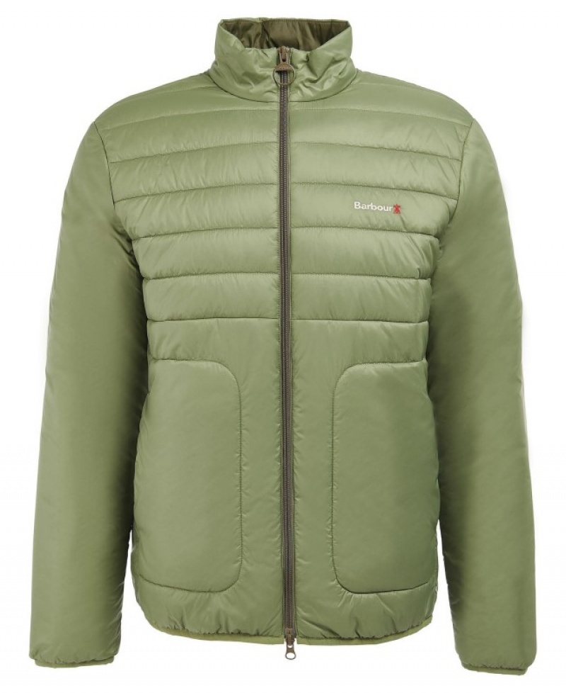 Chaqueta Acolchada Barbour Summer Baffle Hombre Verdes Mexico | M0H20006