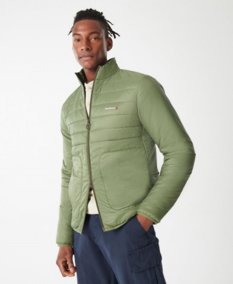 Chaqueta Acolchada Barbour Summer Baffle Hombre Verdes Mexico | M0H20006