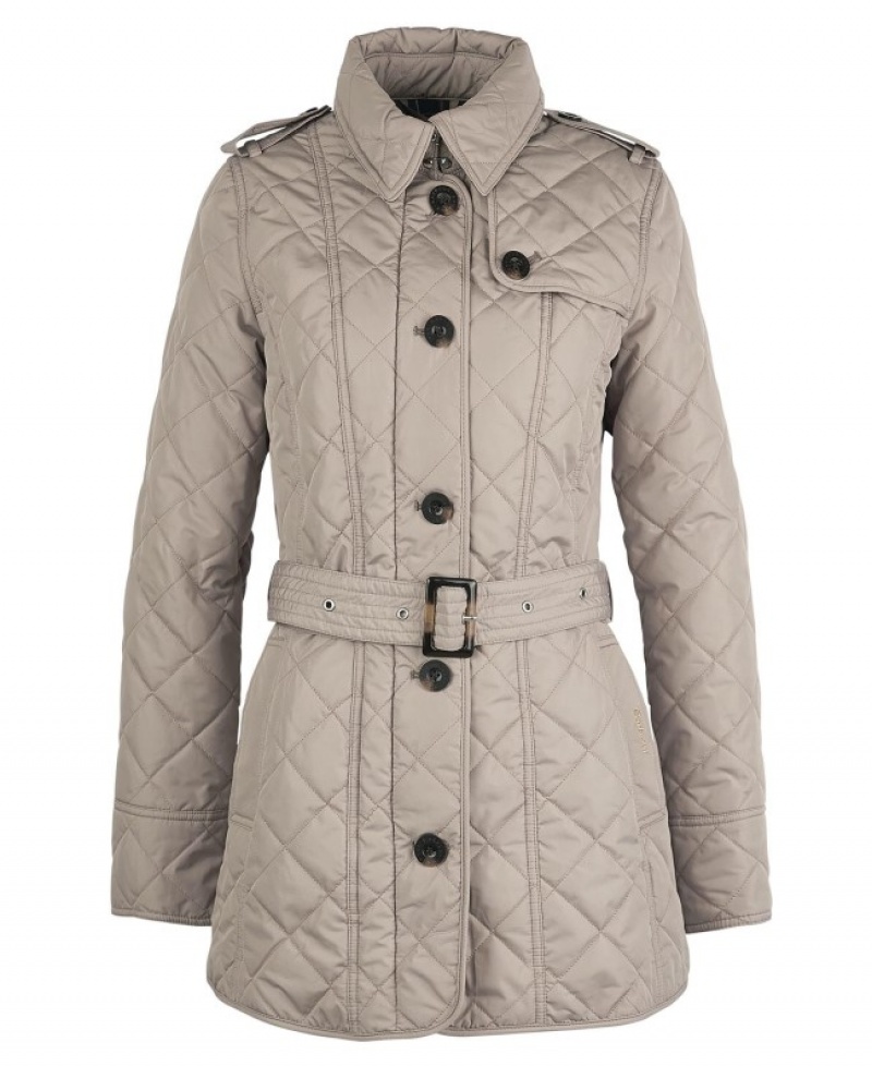 Chaqueta Acolchada Barbour Tummel Mujer Beige Mexico | P5A28039