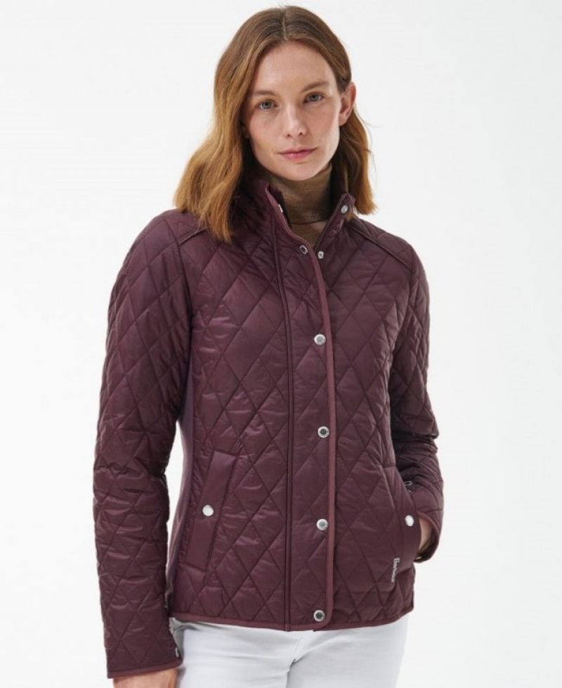 Chaqueta Acolchada Barbour Yarrow Mujer Rojos Mexico | I6Z20009