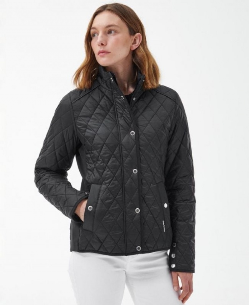 Chaqueta Acolchada Barbour Yarrow Mujer Negros Mexico | Y1F13381