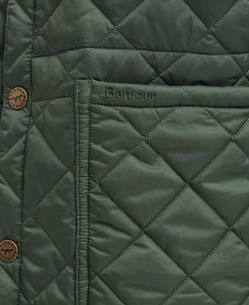 Chaqueta Acolchada Barbour x Maison Kitsuné Kenning Mujer Verdes Mexico | B5H46786